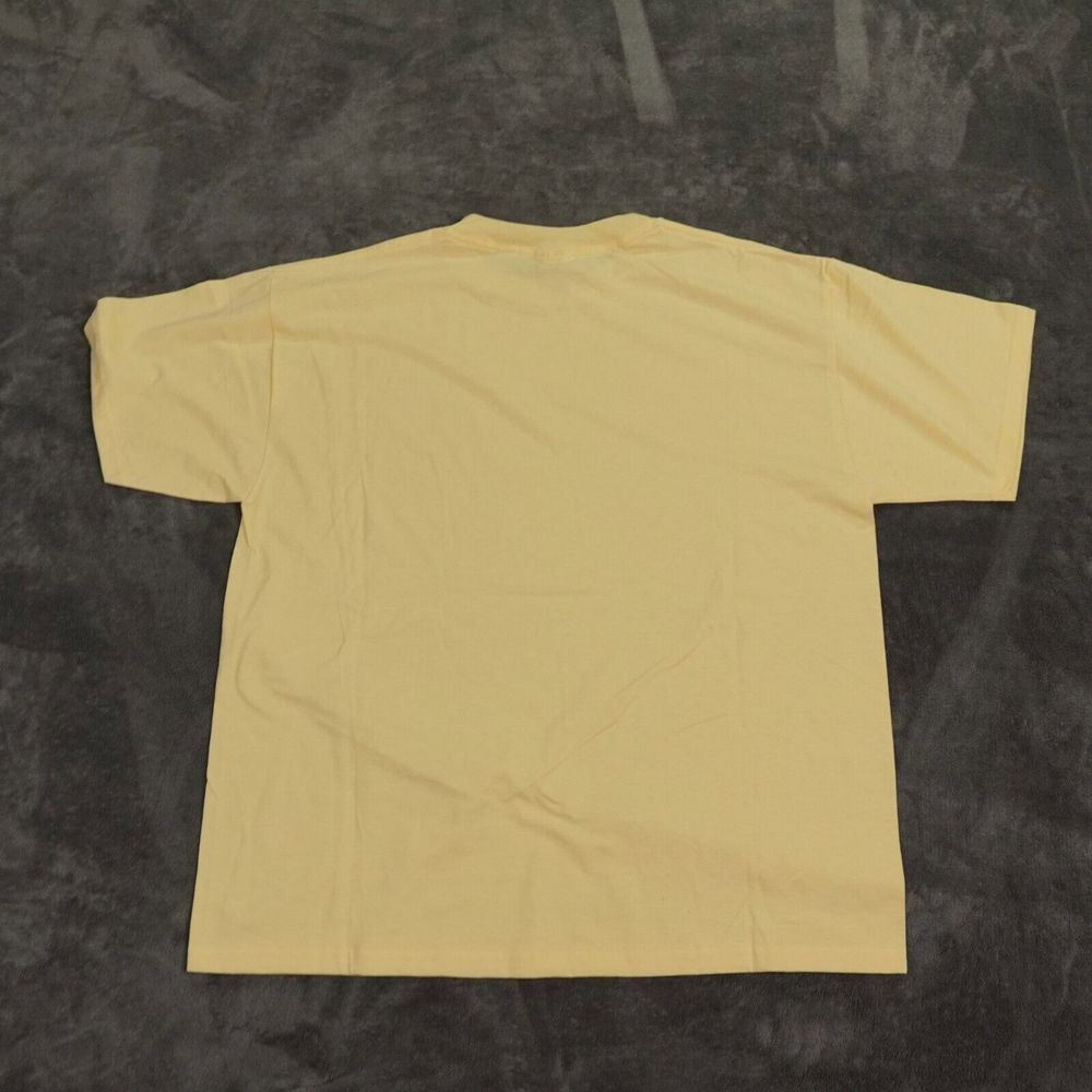 Vintage JERZEES‎ Adult XL Yellow Blank Shirt 50/50 USA Fabric Screen Printing